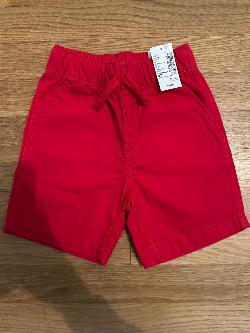 The Children's Place Red Pull-On Kids Shorts with Drawstring